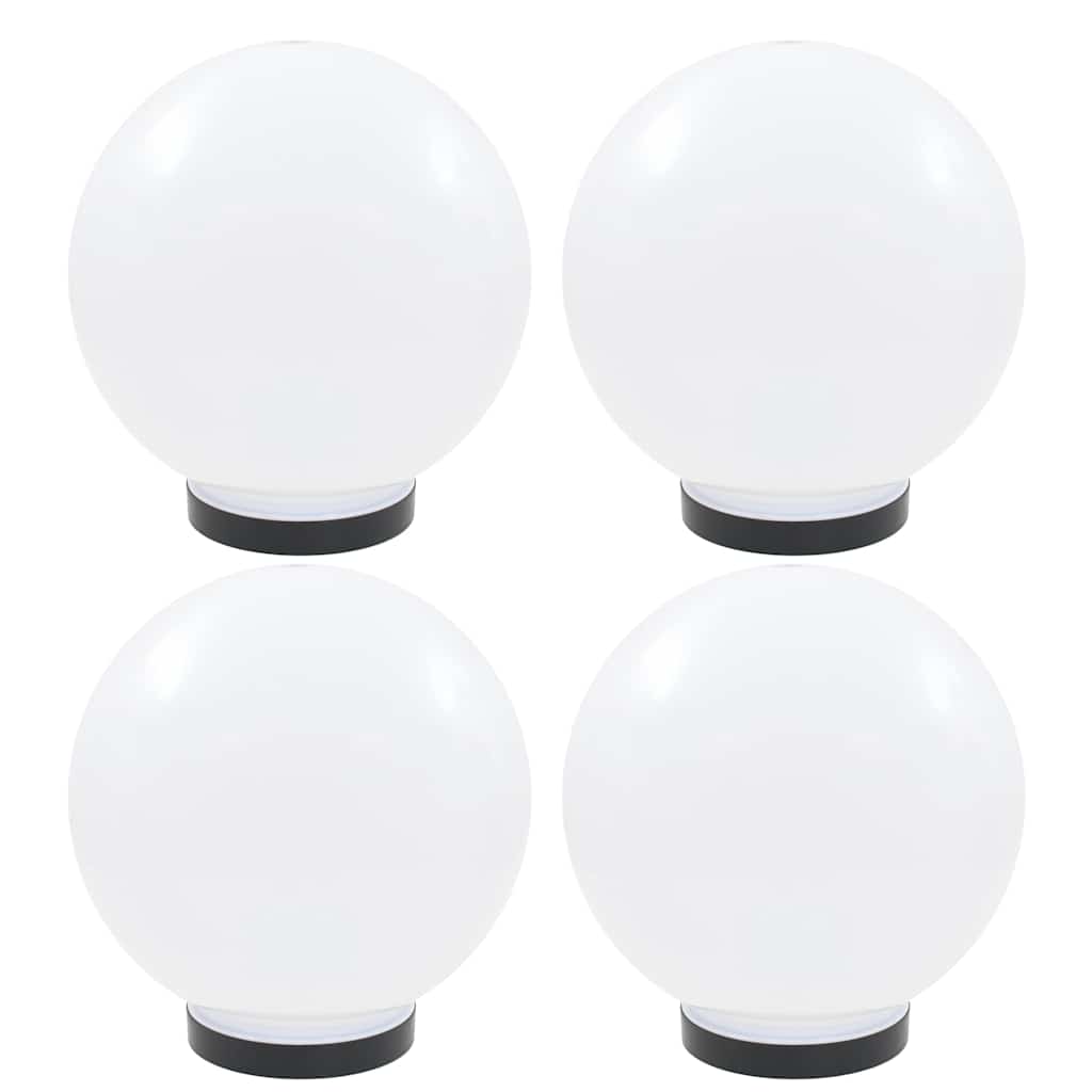 vidaXL LED Bowl Lamps 4 pcs Spherical 25 cm PMMA