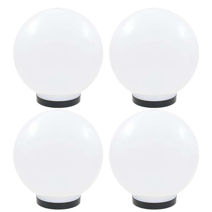 vidaXL LED Bowl Lamps 4 pcs Spherical 25 cm PMMA