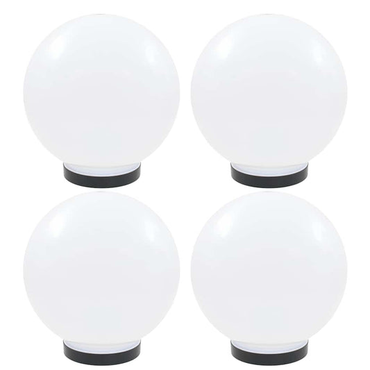 vidaXL LED Bowl Lamps 4 pcs Spherical 25 cm PMMA
