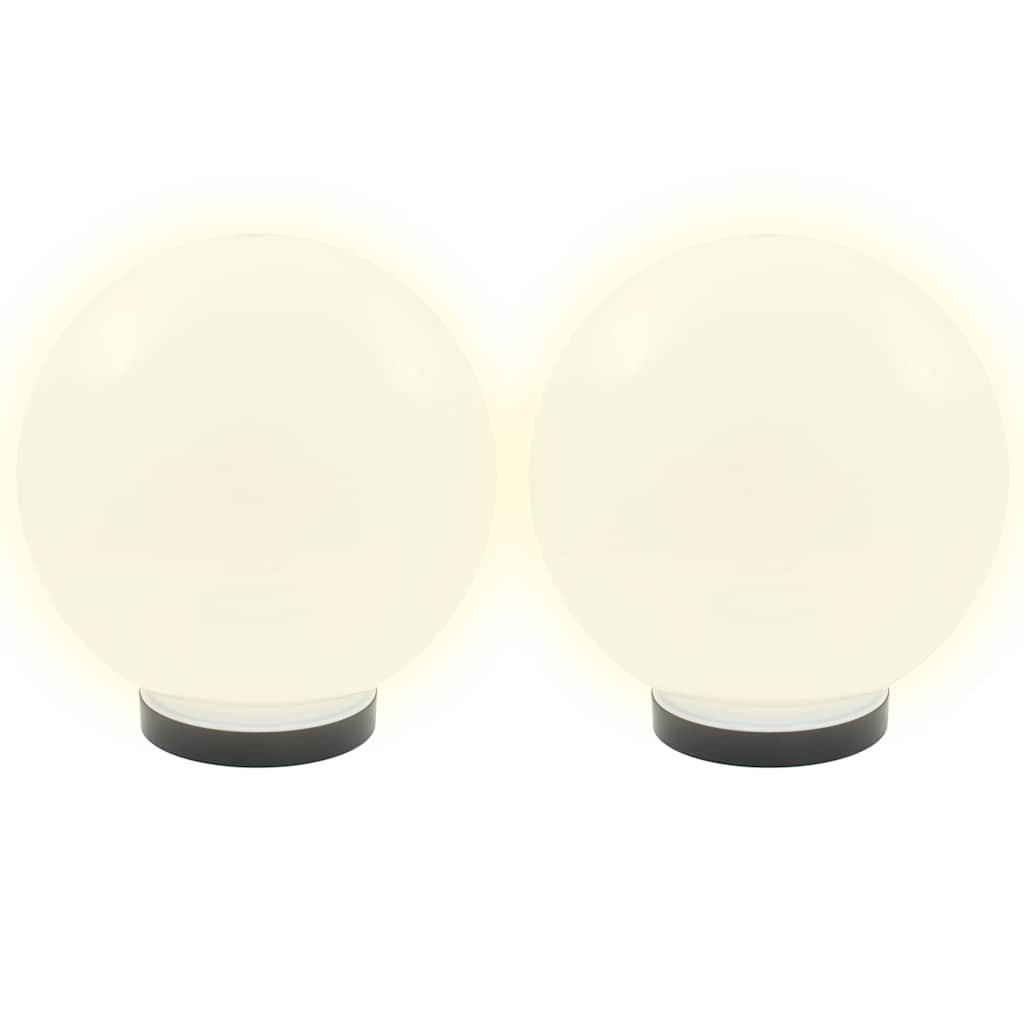 vidaXL LED Bowl Lamps 4 pcs Spherical 25 cm PMMA