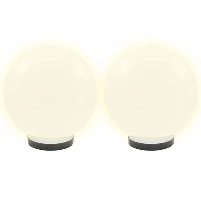 vidaXL LED Bowl Lamps 4 pcs Spherical 25 cm PMMA