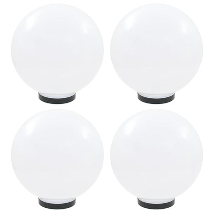 vidaXL LED Bowl Lamps 4 pcs Spherical 30 cm PMMA