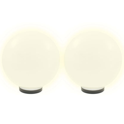 vidaXL LED Bowl Lamps 4 pcs Spherical 30 cm PMMA