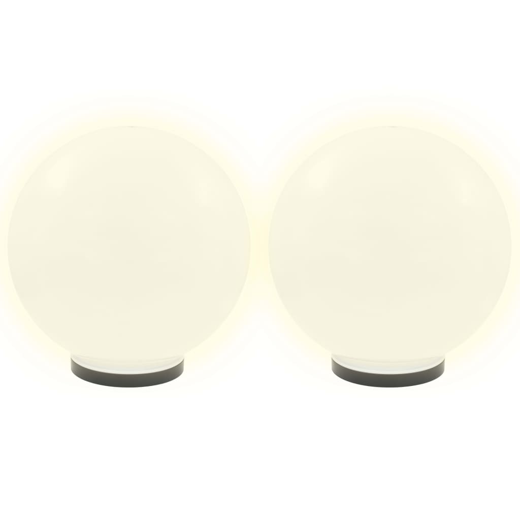 vidaXL LED Bowl Lamps 4 pcs Spherical 40 cm PMMA