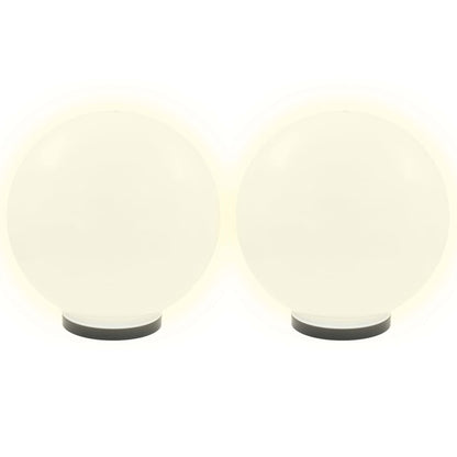 vidaXL LED Bowl Lamps 4 pcs Spherical 40 cm PMMA