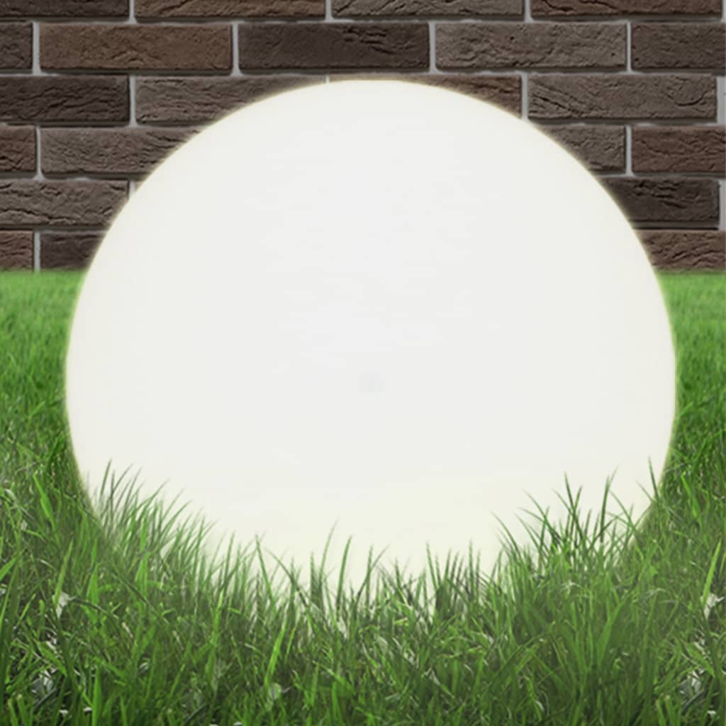 vidaXL LED Bowl Lamps 2 pcs Spherical 50 cm PMMA