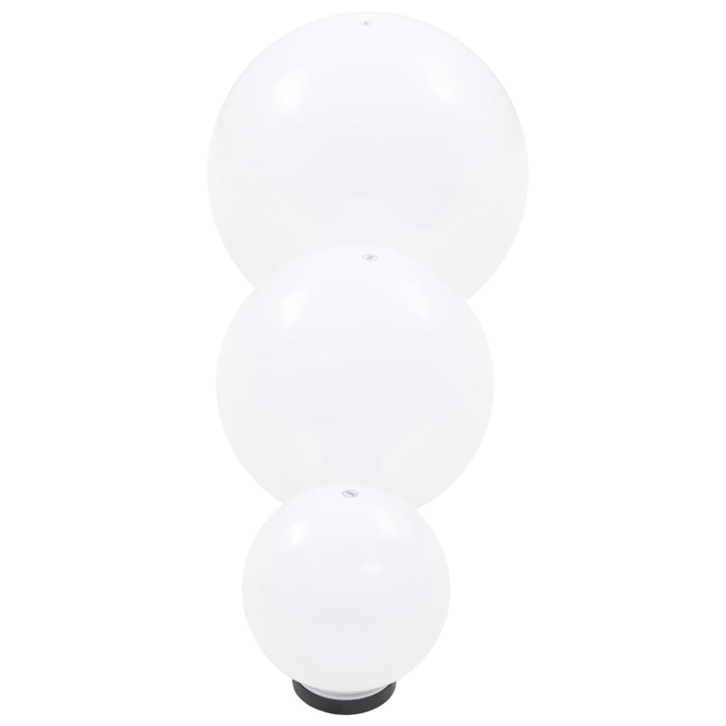 vidaXL 6 Piece LED Bowl Lamp Set Spherical 20/30/40 cm PMMA