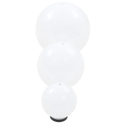 vidaXL 6 Piece LED Bowl Lamp Set Spherical 20/30/40 cm PMMA