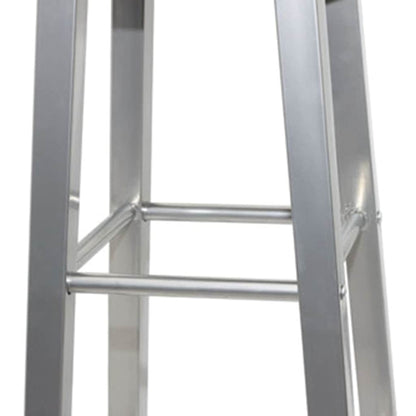 vidaXL Bar Stools 4 pcs Silver and Brown MDF