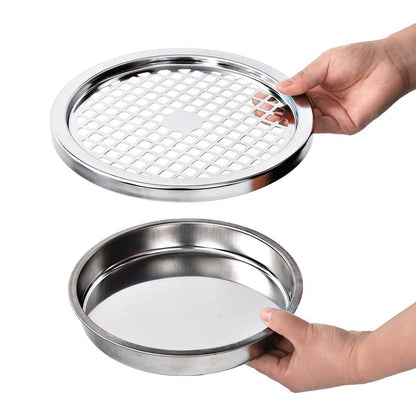 vidaXL Ashtray Dustbin 30 L Steel Grey