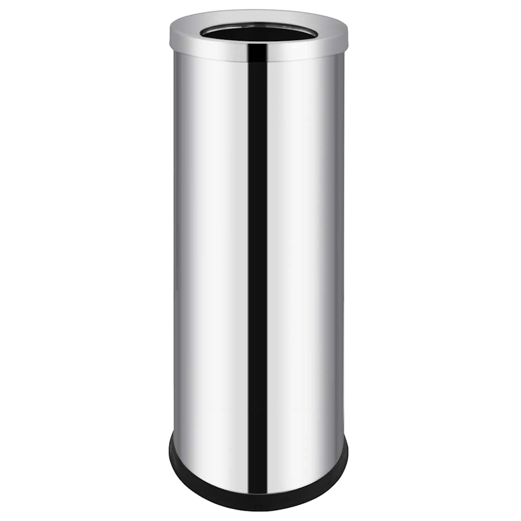 vidaXL Waste Bin Hotel Stainless Steel 32 L
