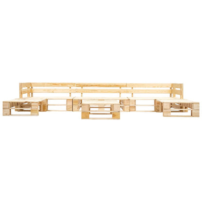 vidaXL Garden Lounge Set | Natural wood colour | Impregnated pinewood | Large