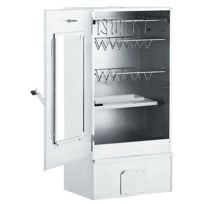 46528 vidaXL BBQ Oven Smoker with 1kg Wood Chips 44,5x29x83 cm