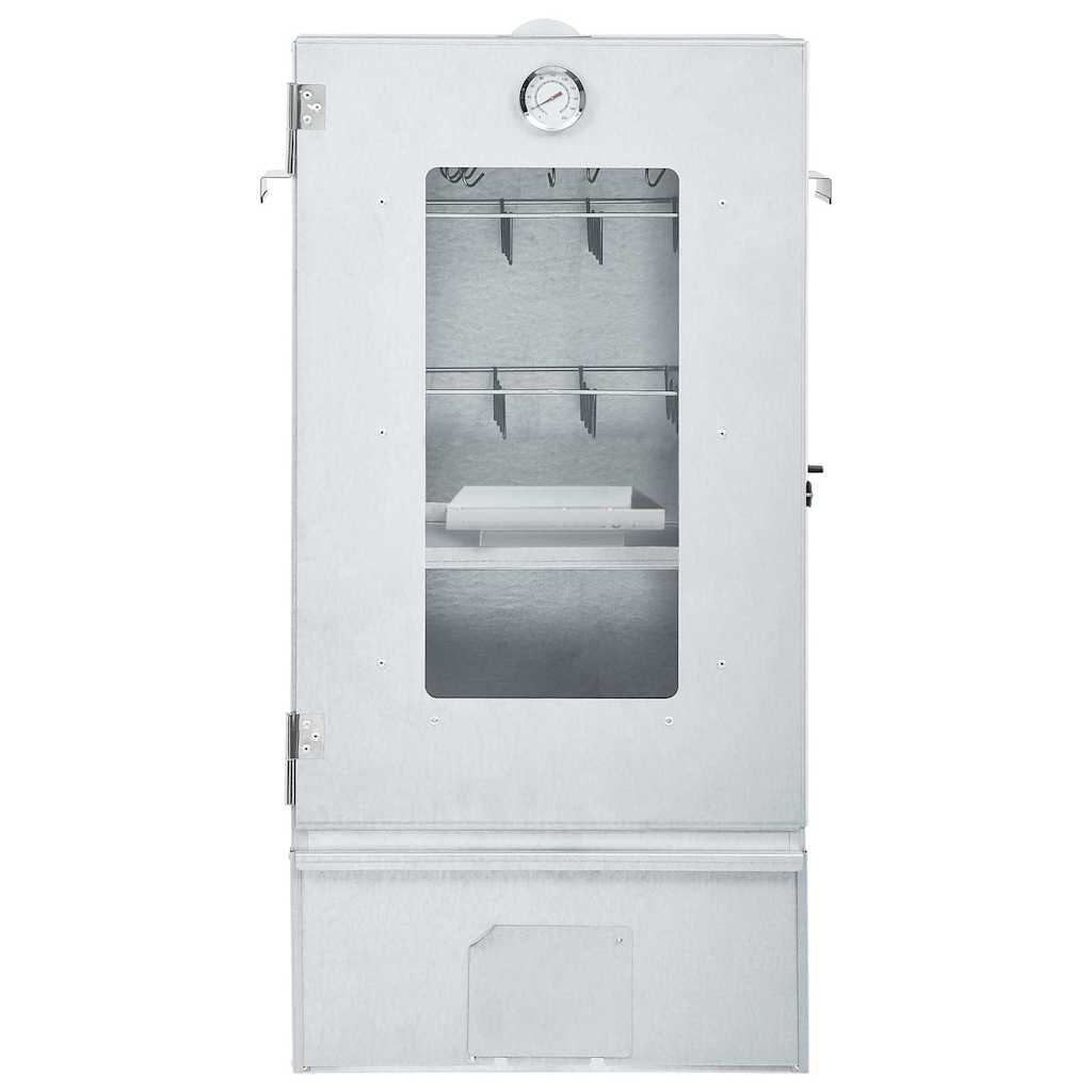 46528 vidaXL BBQ Oven Smoker with 1kg Wood Chips 44,5x29x83 cm