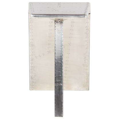 vidaXL Aviator Desk Silver 112x50x76 cm Metal