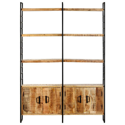 vidaXL 4-Tier Bookcase 124x30x180 cm Rough Mango Wood