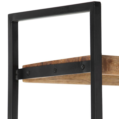 vidaXL 4-Tier Bookcase 124x30x180 cm Rough Mango Wood