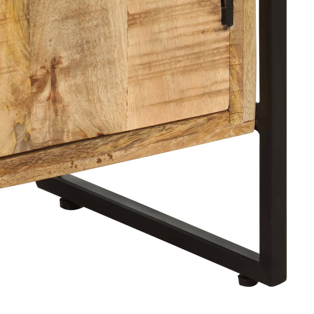 vidaXL 4-Tier Bookcase 124x30x180 cm Rough Mango Wood