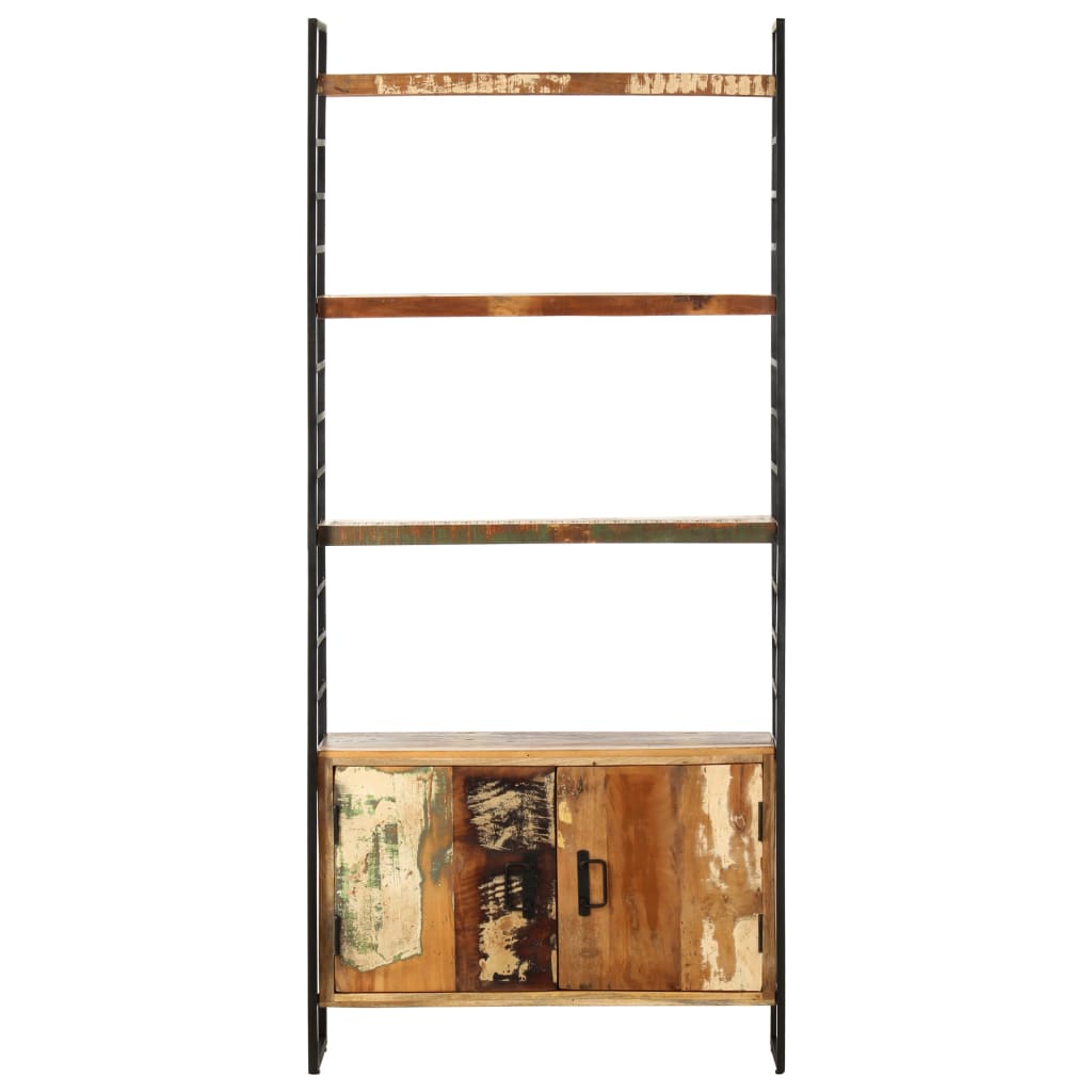 vidaXL 4-Tier Bookcase 80x30x180 cm Solid Reclaimed Wood