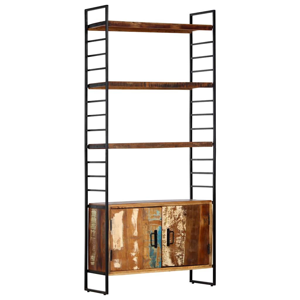 vidaXL 4-Tier Bookcase 80x30x180 cm Solid Reclaimed Wood
