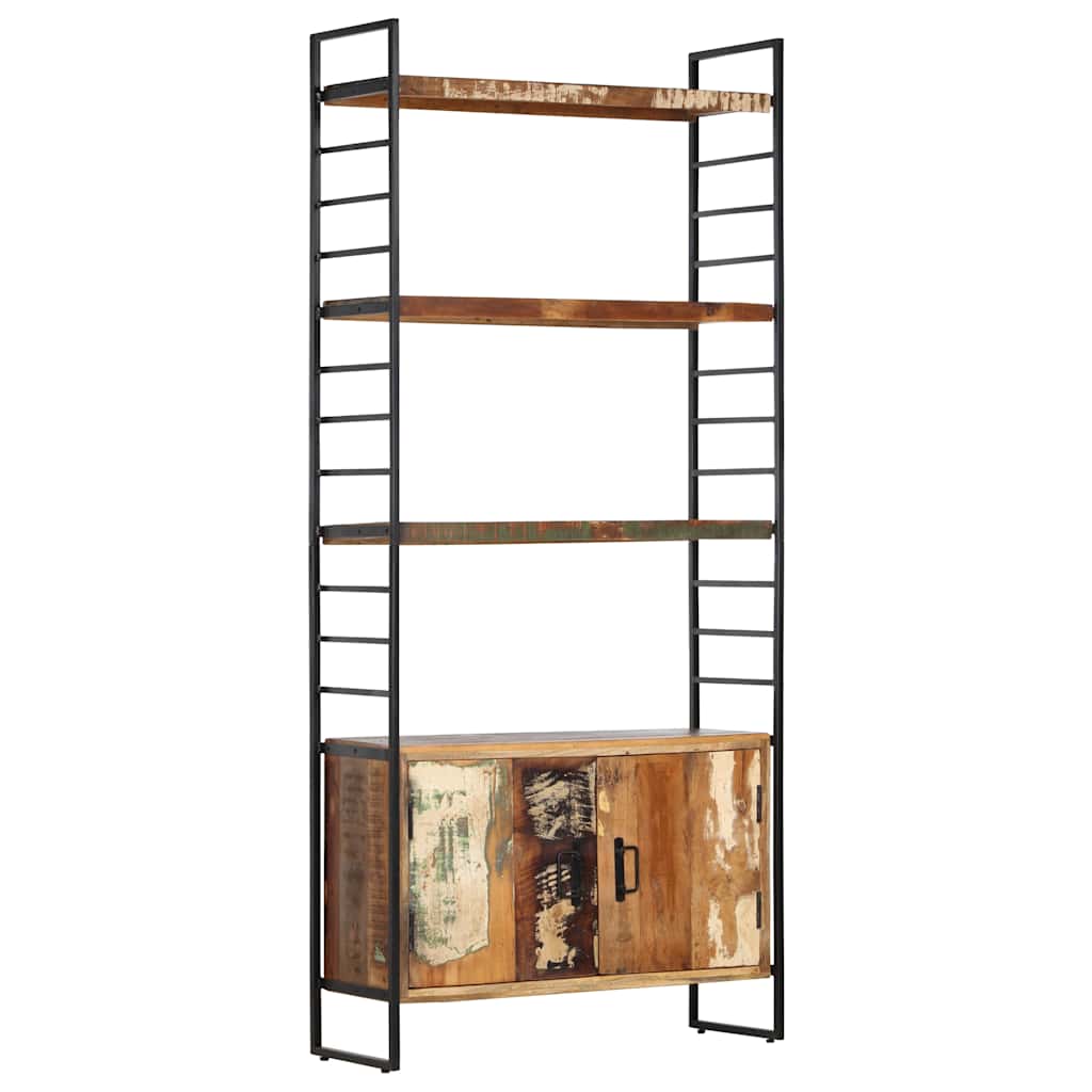 vidaXL 4-Tier Bookcase 80x30x180 cm Solid Reclaimed Wood