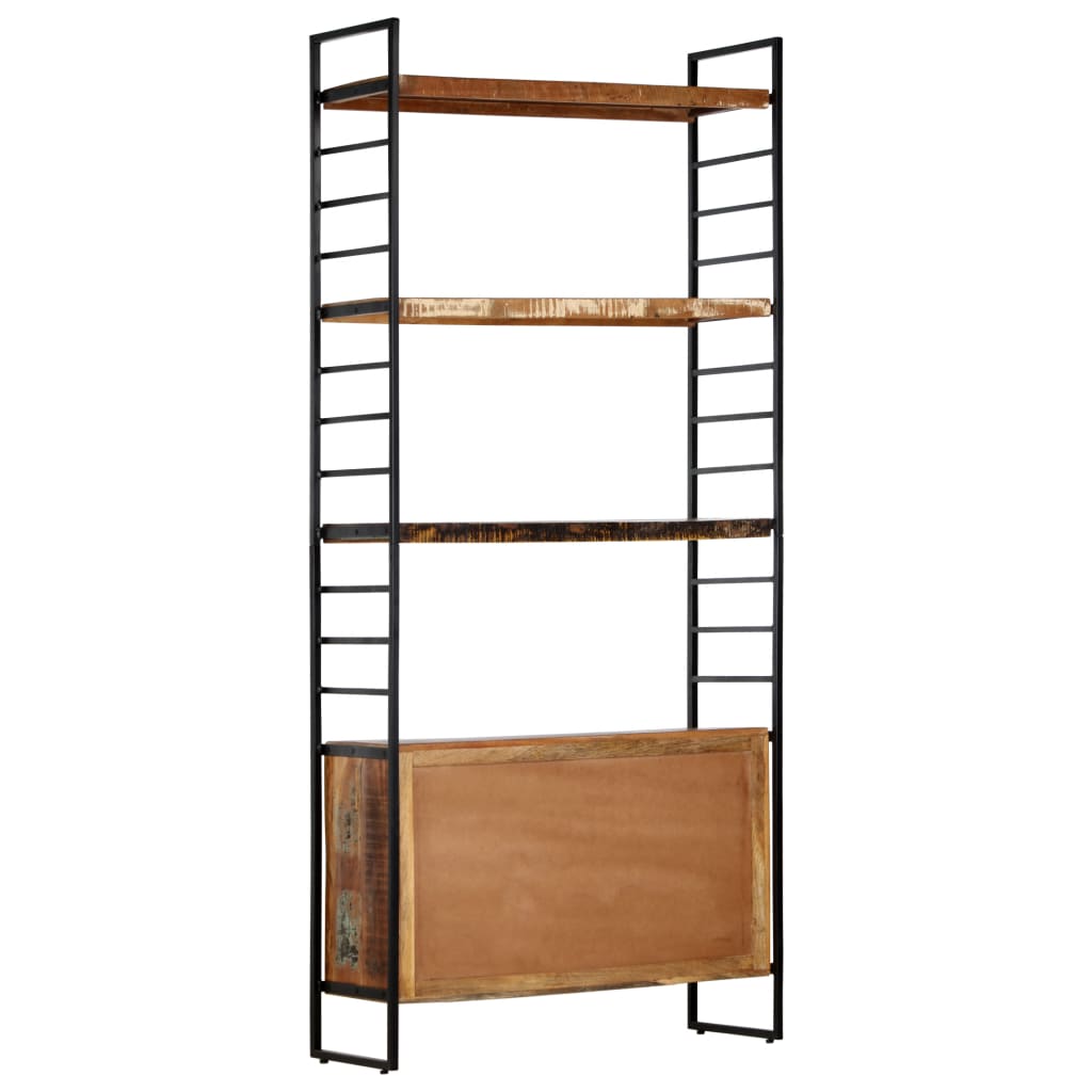 vidaXL 4-Tier Bookcase 80x30x180 cm Solid Reclaimed Wood