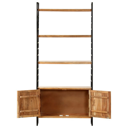 vidaXL 4-Tier Bookcase 80x30x180 cm Solid Acacia Wood