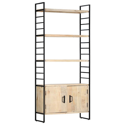 vidaXL 4-Tier Bookcase 80x30x180 cm Solid Mango Wood