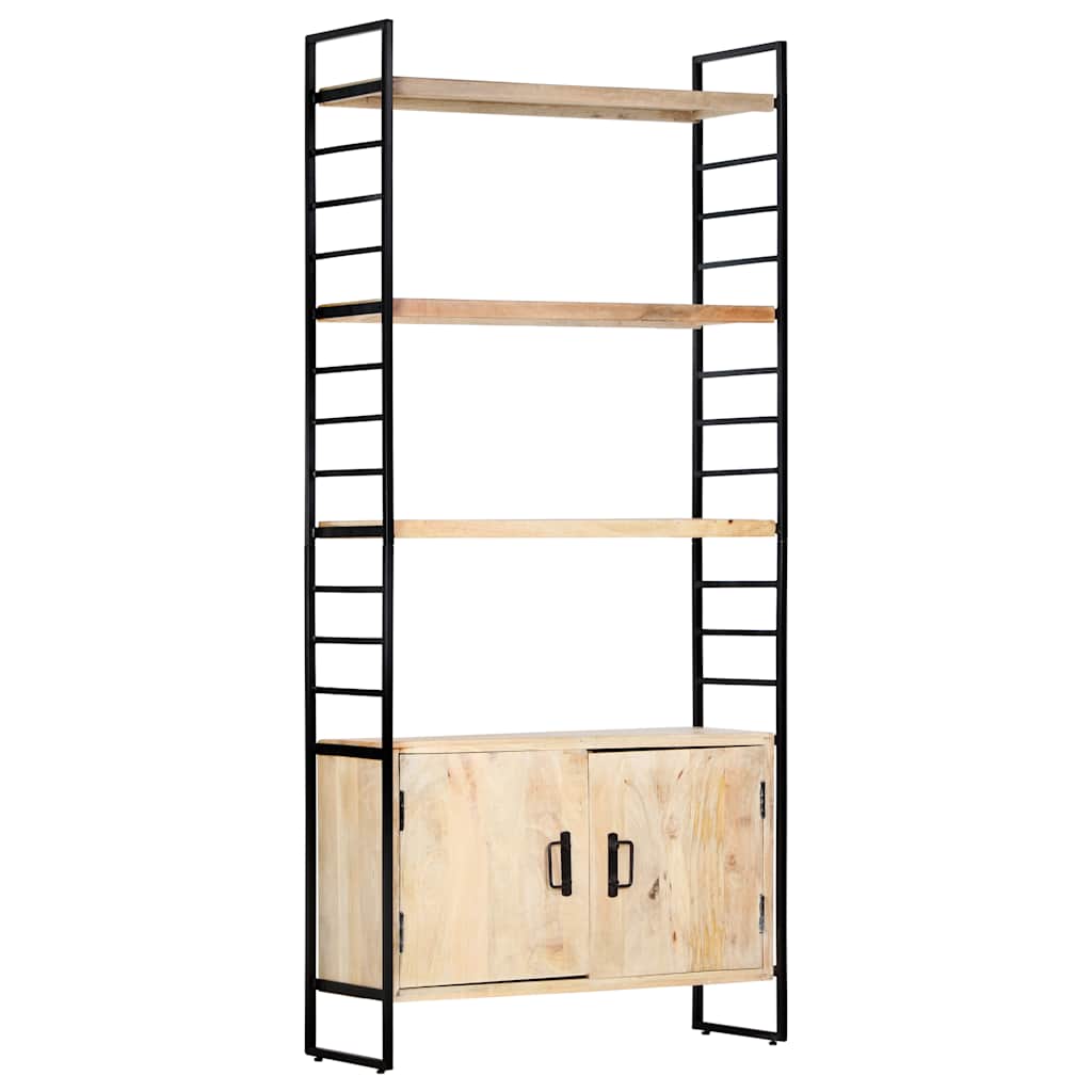 vidaXL 4-Tier Bookcase 80x30x180 cm Solid Mango Wood