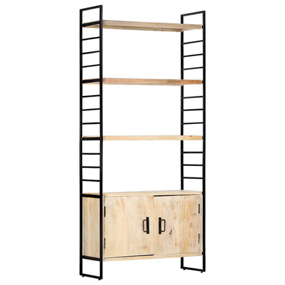 vidaXL 4-Tier Bookcase 80x30x180 cm Solid Mango Wood