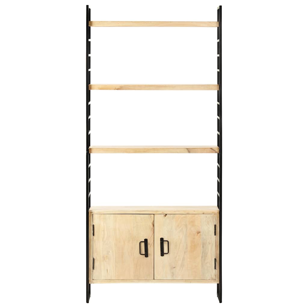 vidaXL 4-Tier Bookcase 80x30x180 cm Solid Mango Wood