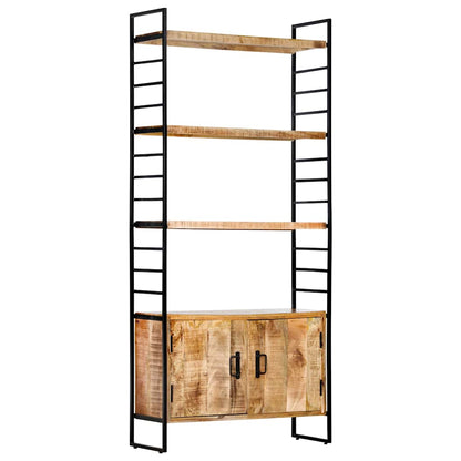 vidaXL 4-Tier Bookcase 80x30x180 cm Rough Mango Wood