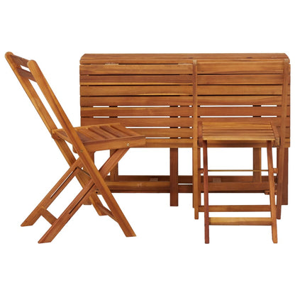 vidaXL Garden Planter Table With Chair | Brown | Solid acacia wood | Medium