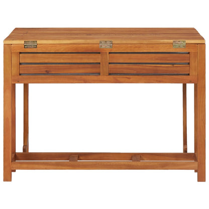 vidaXL Garden Planter Table With Chair | Brown | Solid acacia wood | Medium