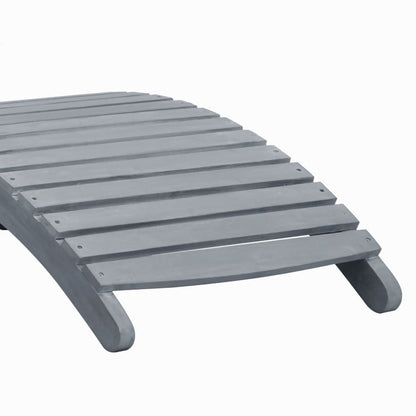 vidaXL Sun Lounger | Grey wash | Solid acacia wood | Standard Sun Lounger Size