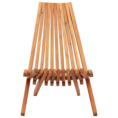 vidaXL Folding Outdoor Lounge Chairs 2 pcs Solid Acacia Wood