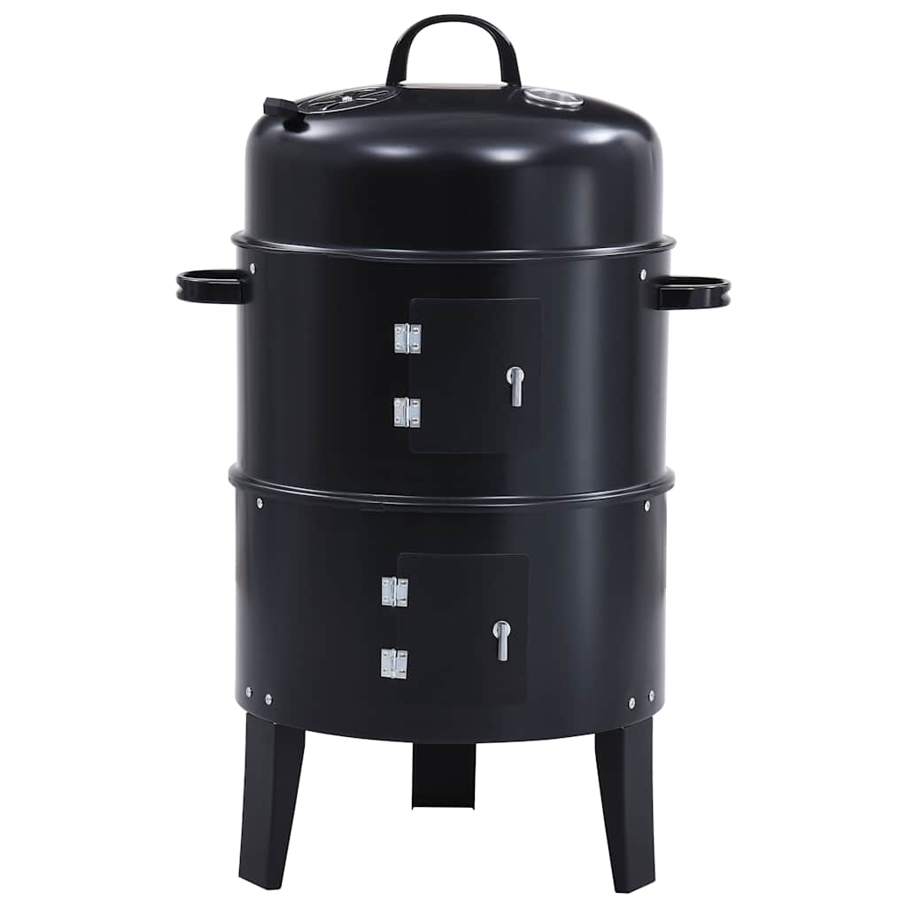 vidaXL 3-in-1 Charcoal Smoker BBQ Grill 40x80 cm