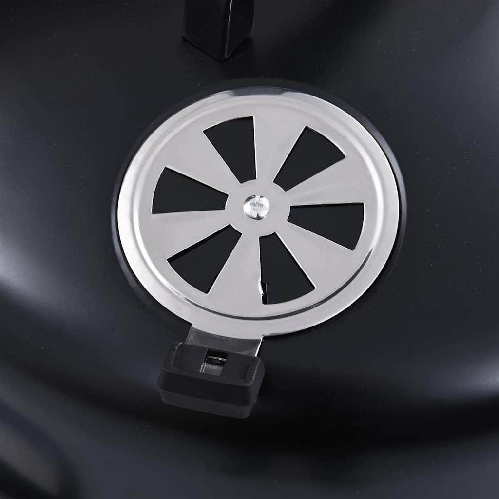 vidaXL 3-in-1 Charcoal Smoker BBQ Grill 40x80 cm