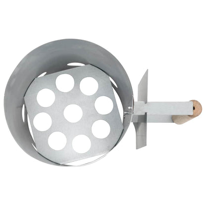 vidaXL Charcoal Grill Chimney Starter Galvanised Steel