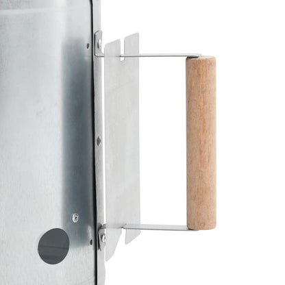 vidaXL Charcoal Grill Chimney Starter Galvanised Steel