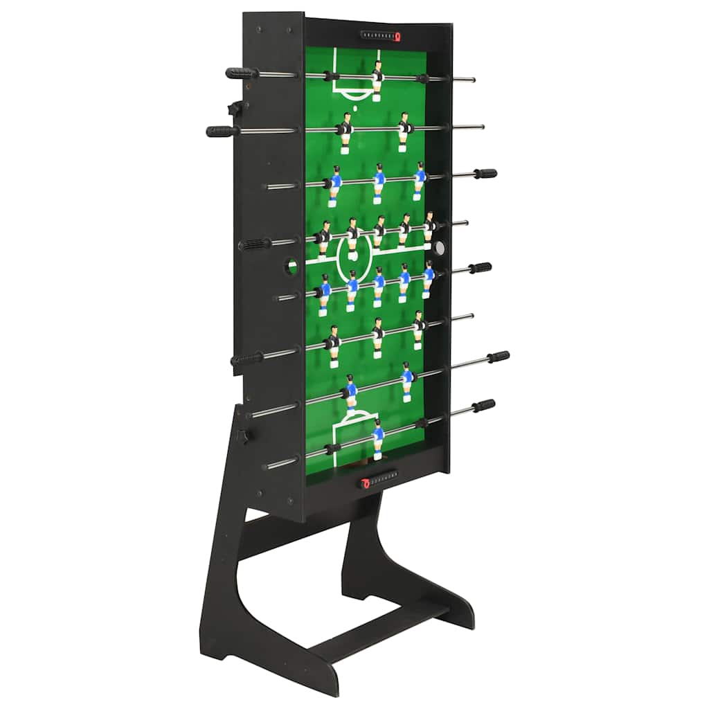 vidaXL Folding Football Table 121x61x80 cm Black