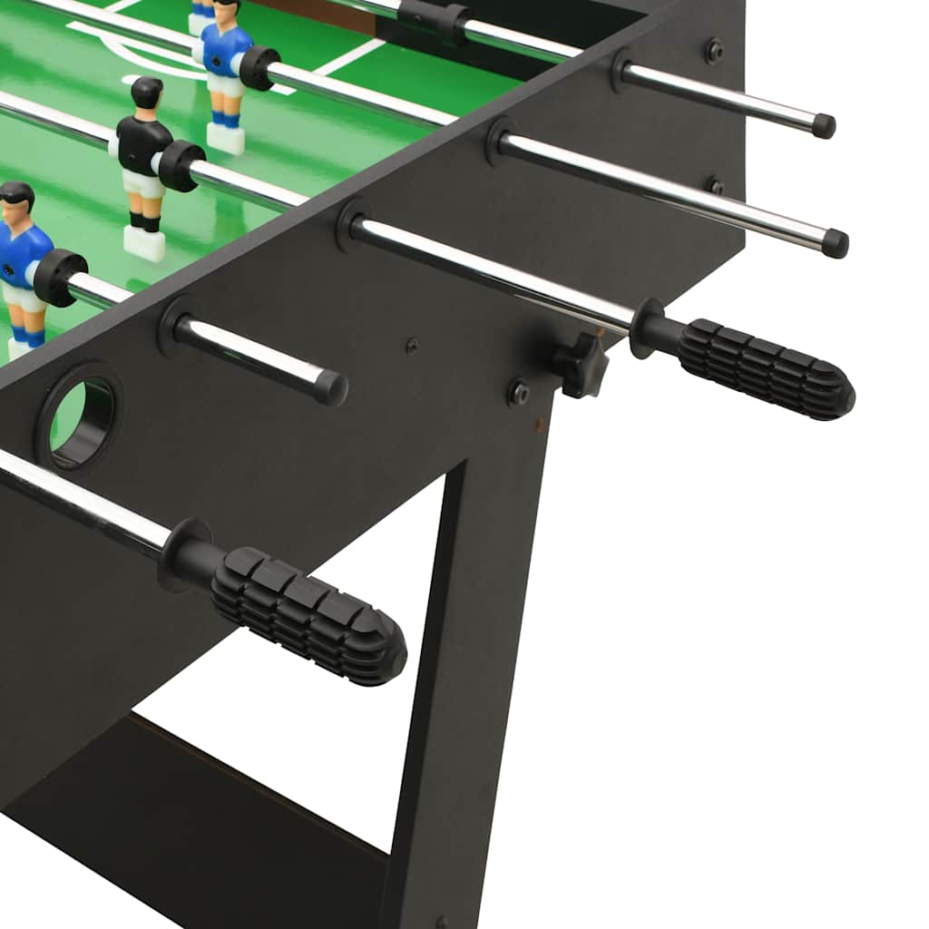vidaXL Folding Football Table 121x61x80 cm Black