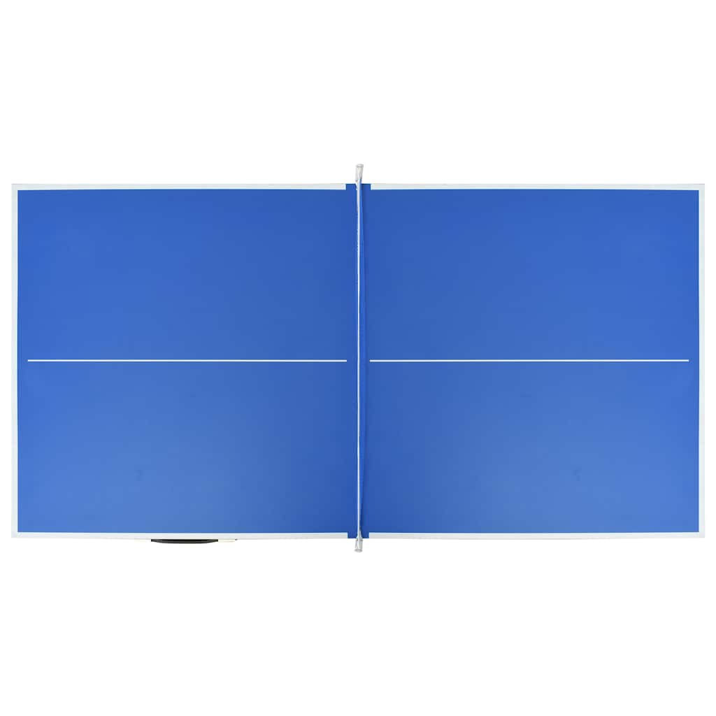 vidaXL 5 Feet Ping Pong Table with Net 152x76x66 cm Blue