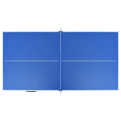 vidaXL 5 Feet Ping Pong Table with Net 152x76x66 cm Blue