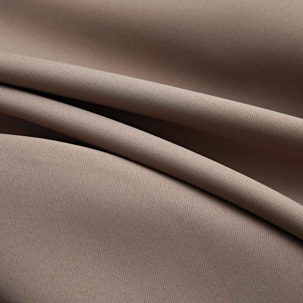 134434 vidaXL Blackout Curtains with Metal Rings 2 pcs Taupe 140x175 cm