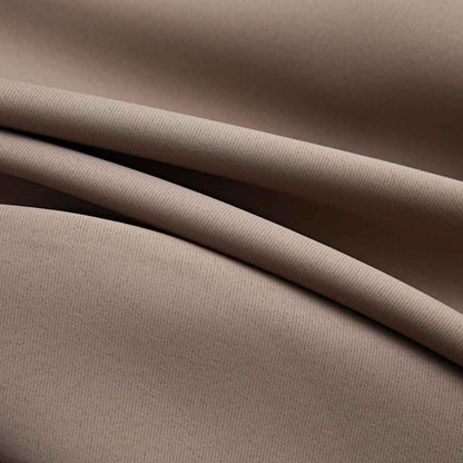 134434 vidaXL Blackout Curtains with Metal Rings 2 pcs Taupe 140x175 cm