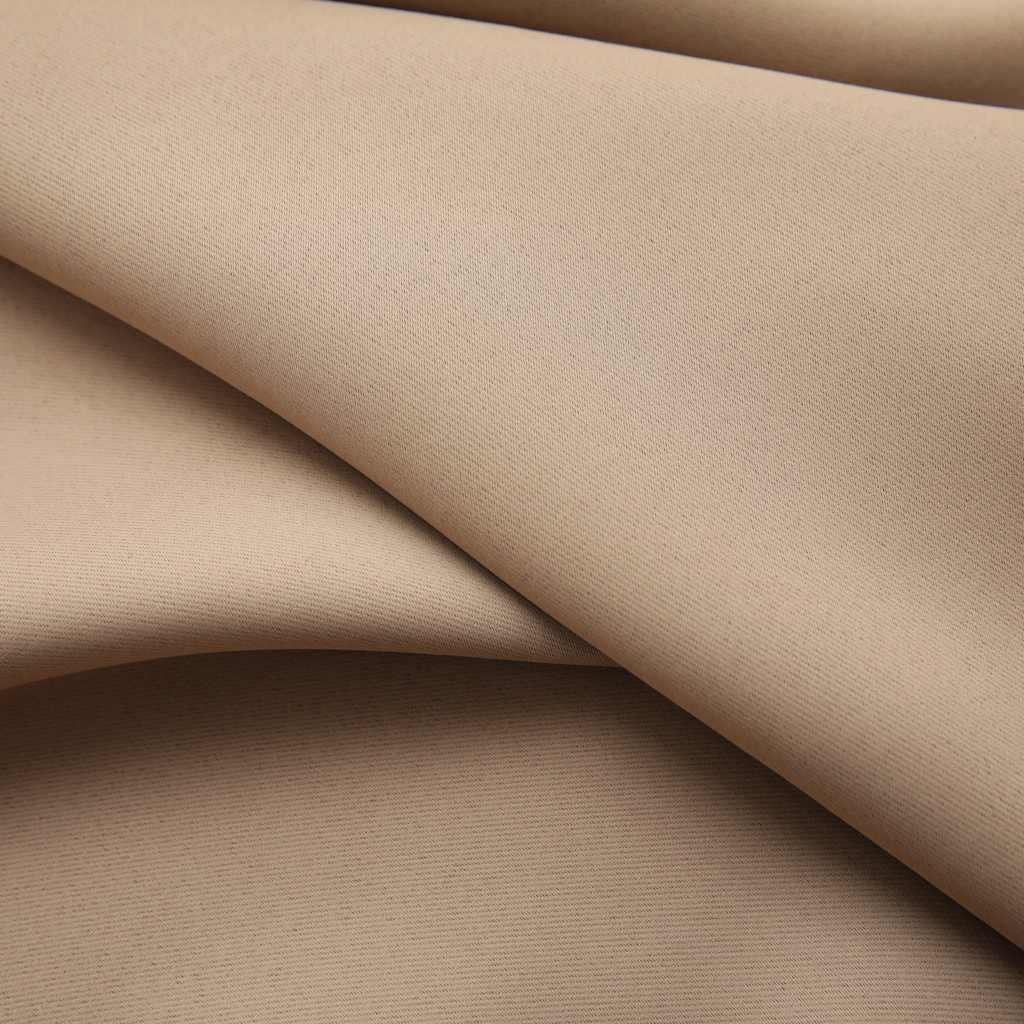 134440 vidaXL Blackout Curtains with Hooks 2 pcs Taupe 140x245 cm
