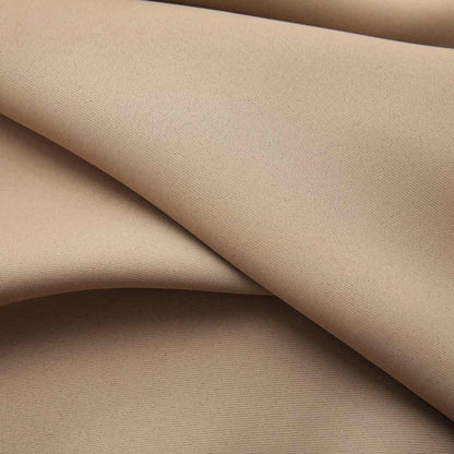 134440 vidaXL Blackout Curtains with Hooks 2 pcs Taupe 140x245 cm