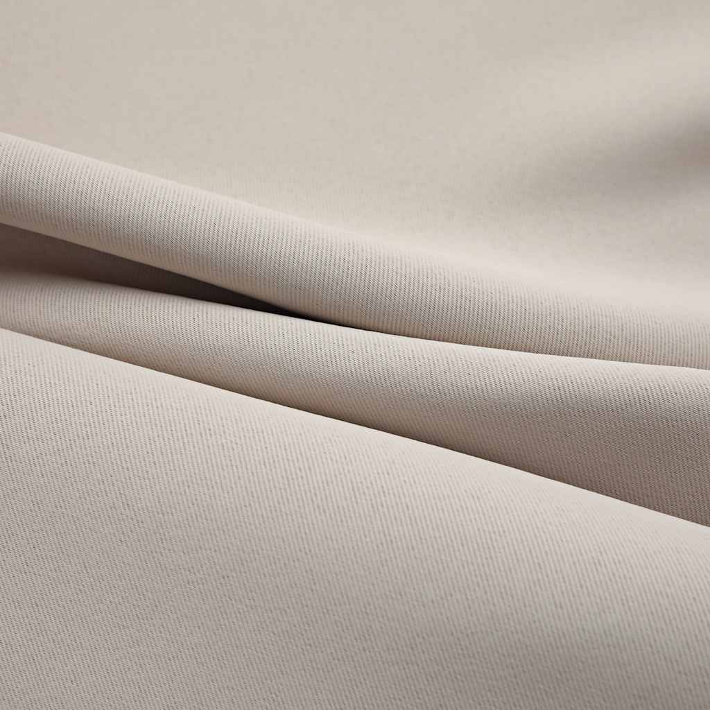 vidaXL Blackout Curtains with Metal Rings 2 pcs Beige 140x175 cm