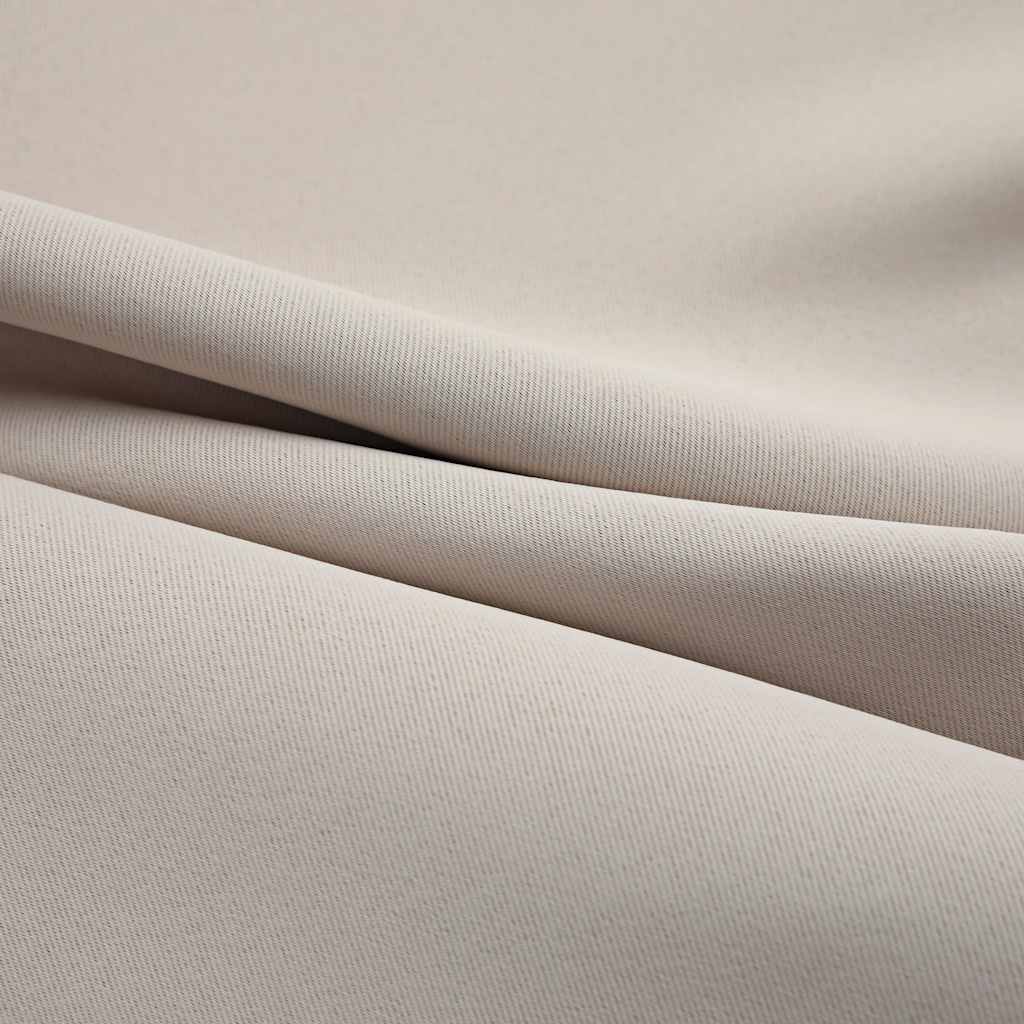 134444 vidaXL Blackout Curtains with Metal Rings 2 pcs Beige 140x245 cm